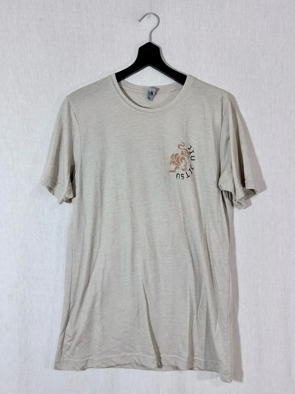 Bundle Jiu-Jitsu Graphic Tee size S/M- Black & Light Beige